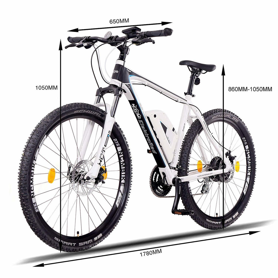 NCM Prague Electric Mountain Bike, E-Bike, E-MTB, 250W, 36V 13Ah 468Wh Battery