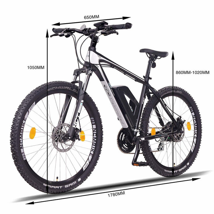 NCM Prague Electric Mountain Bike, E-Bike, E-MTB, 250W, 36V 13Ah 468Wh Battery