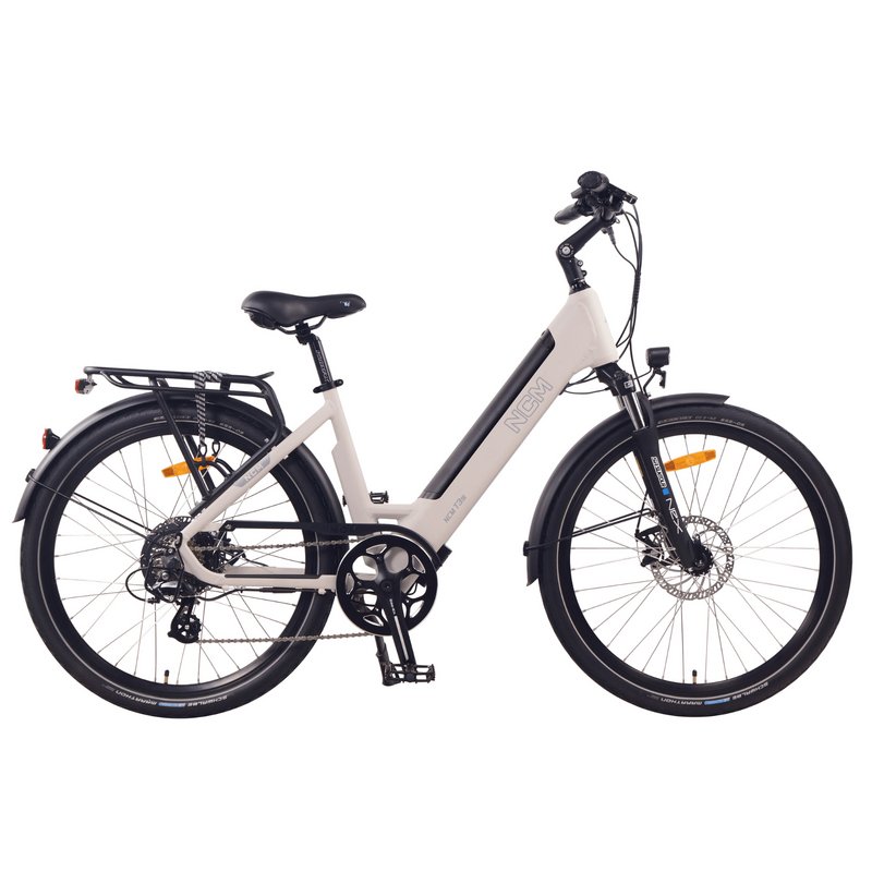 NCM T3S Step-Thru Trekking E-Bike, City Electric Bike, 250W, 48V 12Ah 576Wh Battery