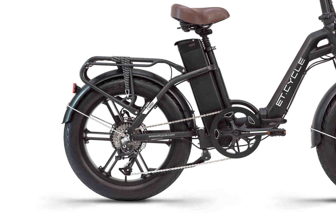 ET-CYCLE T1000 Folding E-Bike, 48V 21 Ah , 1008Wh, Hydraulic Brakes