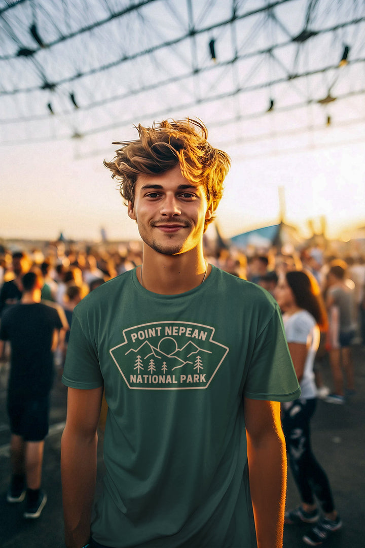 Unisex Point Nepean National Park Green Tee